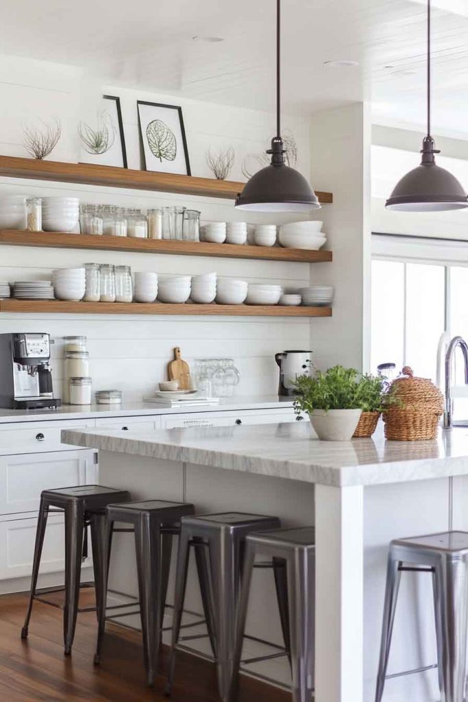 Functional Kitchen with Open Shelving