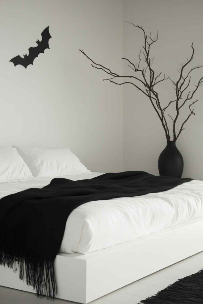 Modern Minimalist Halloween Bedroom