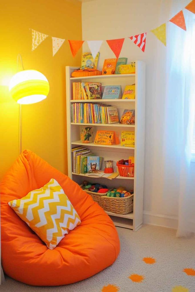 Candy Corn Corner Reading Nook