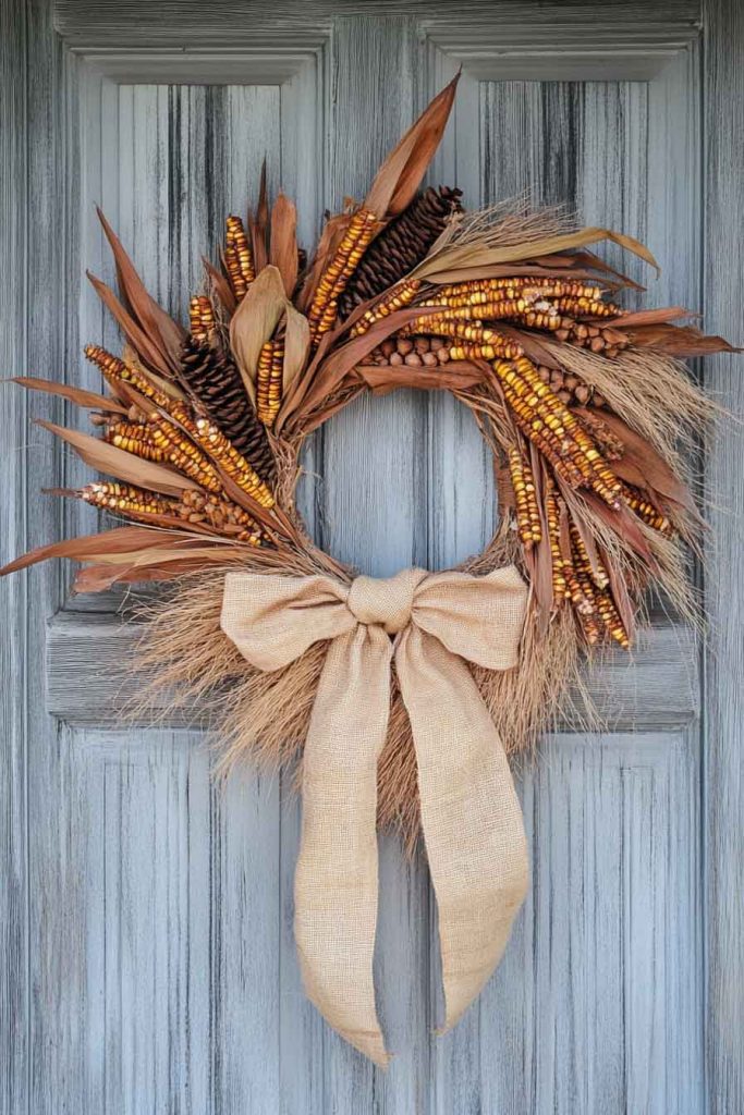 Primitive Corn Husk Wreath