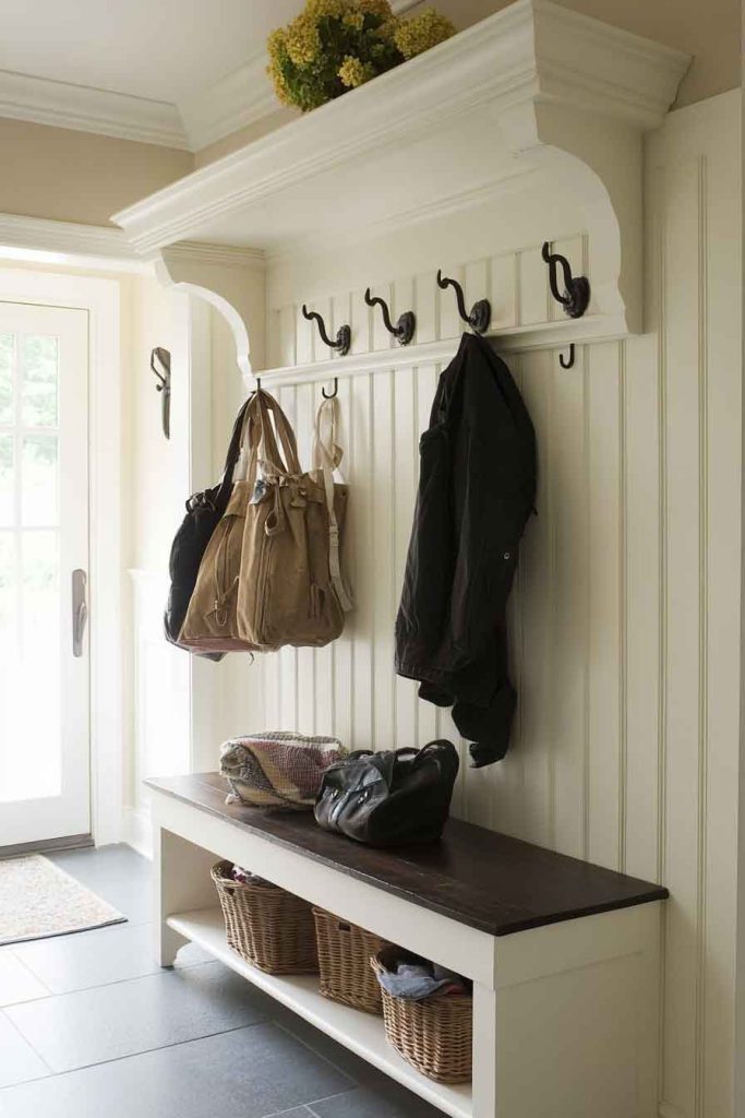 Install Coat Hooks or a Hall Tree