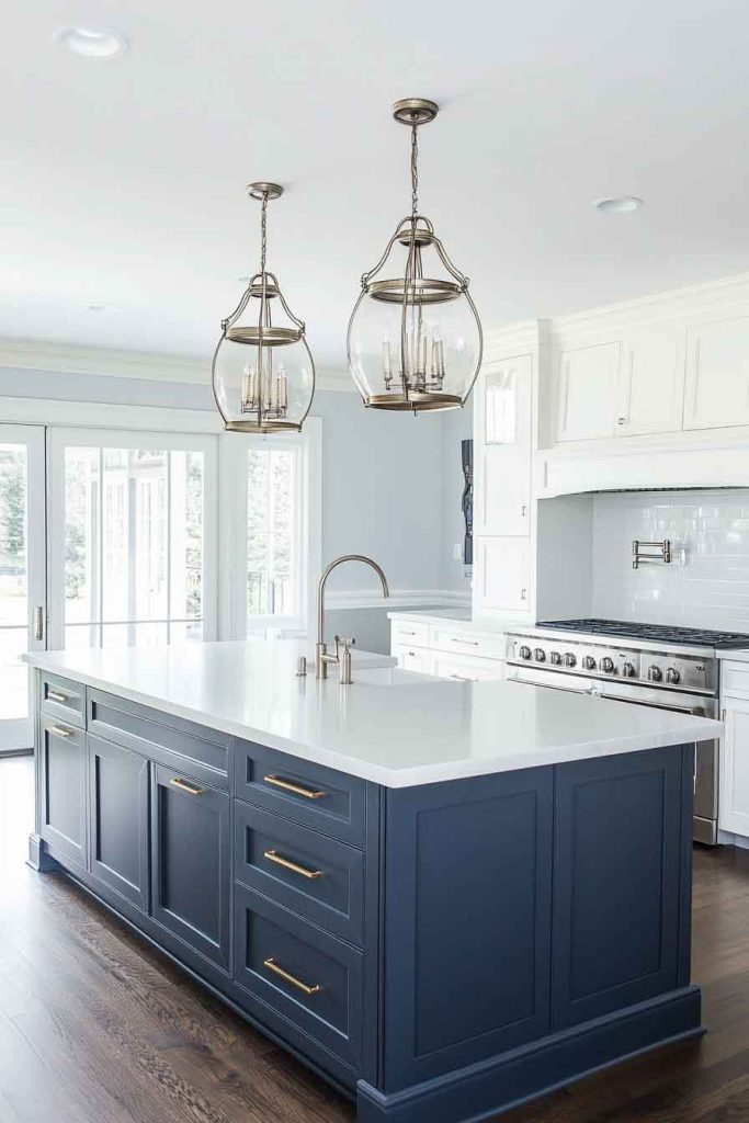 Two-Tone Kitchen Island