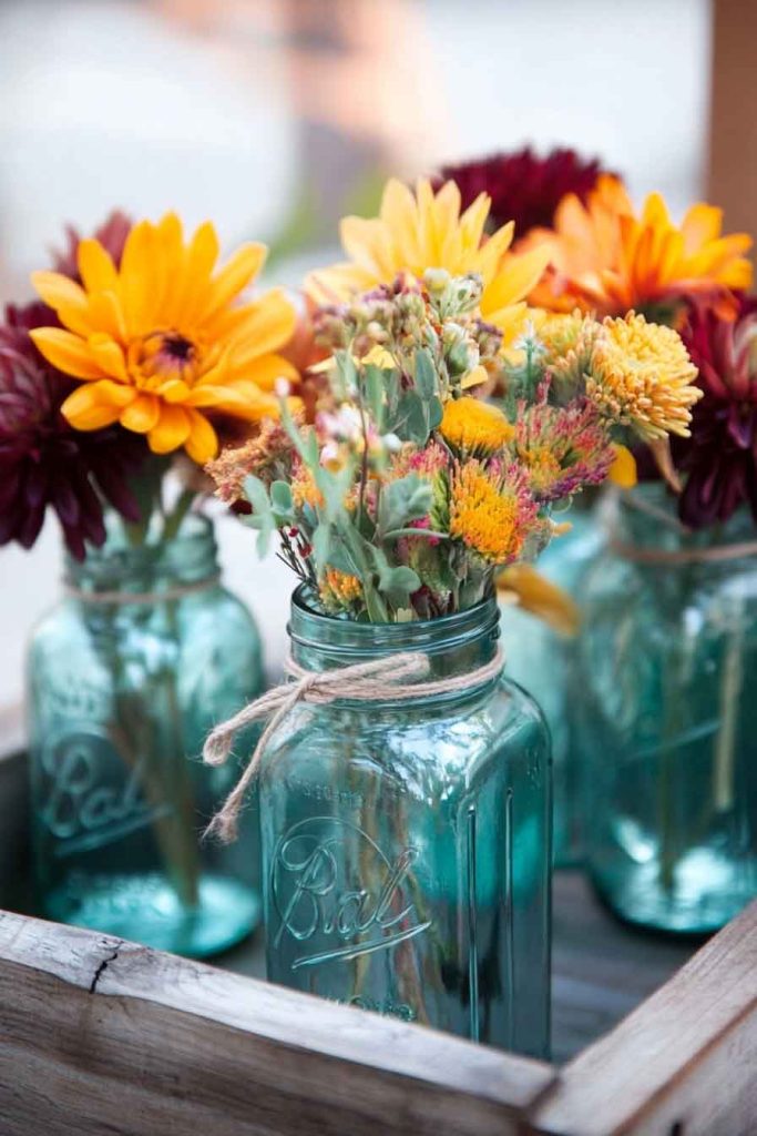 Vintage Mason Jar Vases