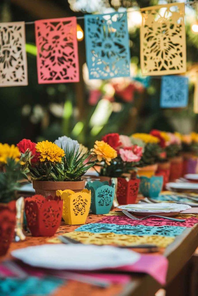 Colorful Papel Picado Banner