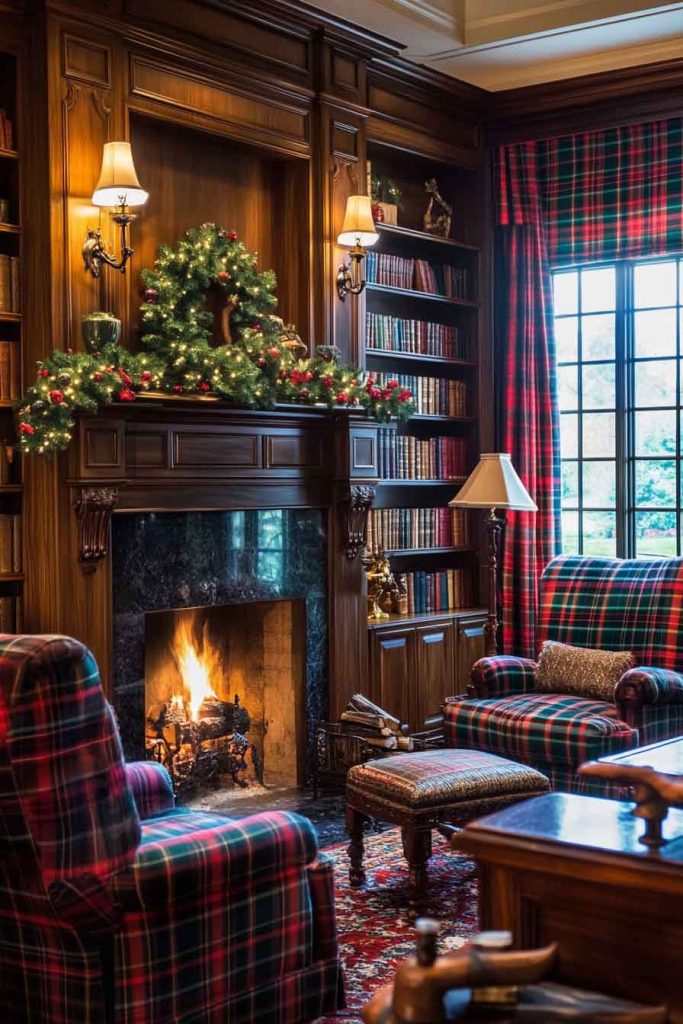 Festive Tartan Plaid Wallpaper