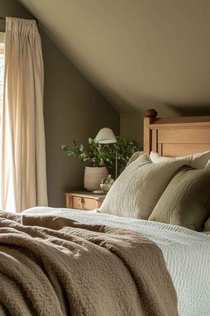 Warm Taupe and Soft Green