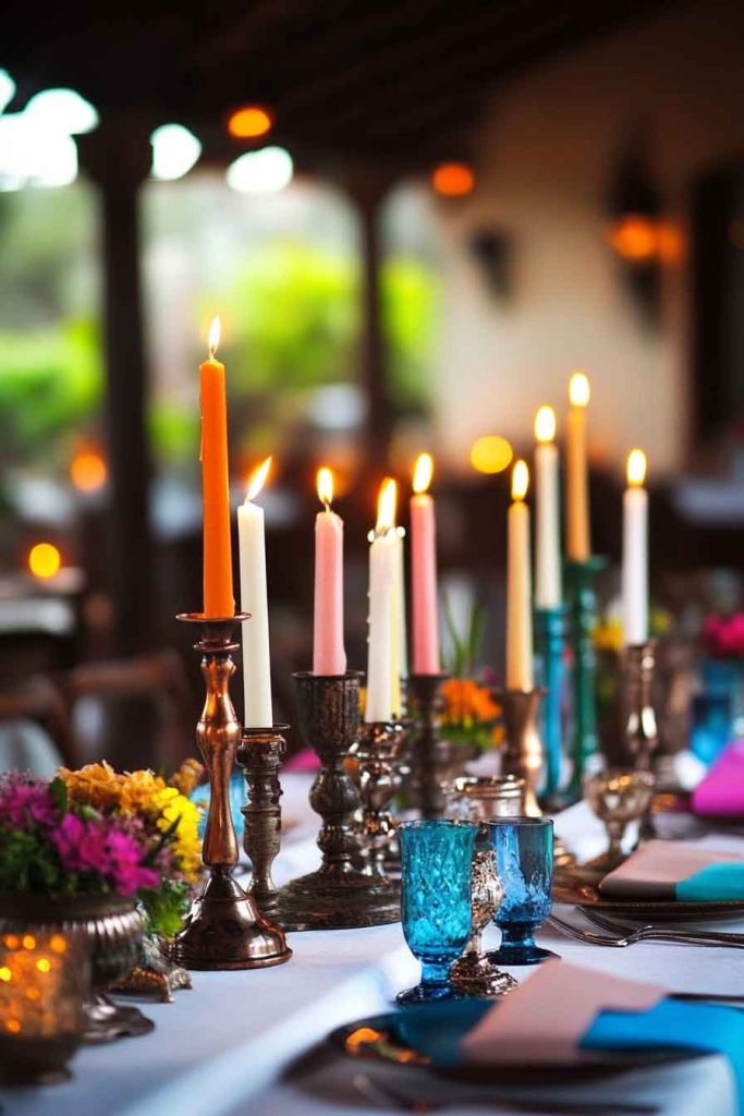 Mixed Metal Candlesticks