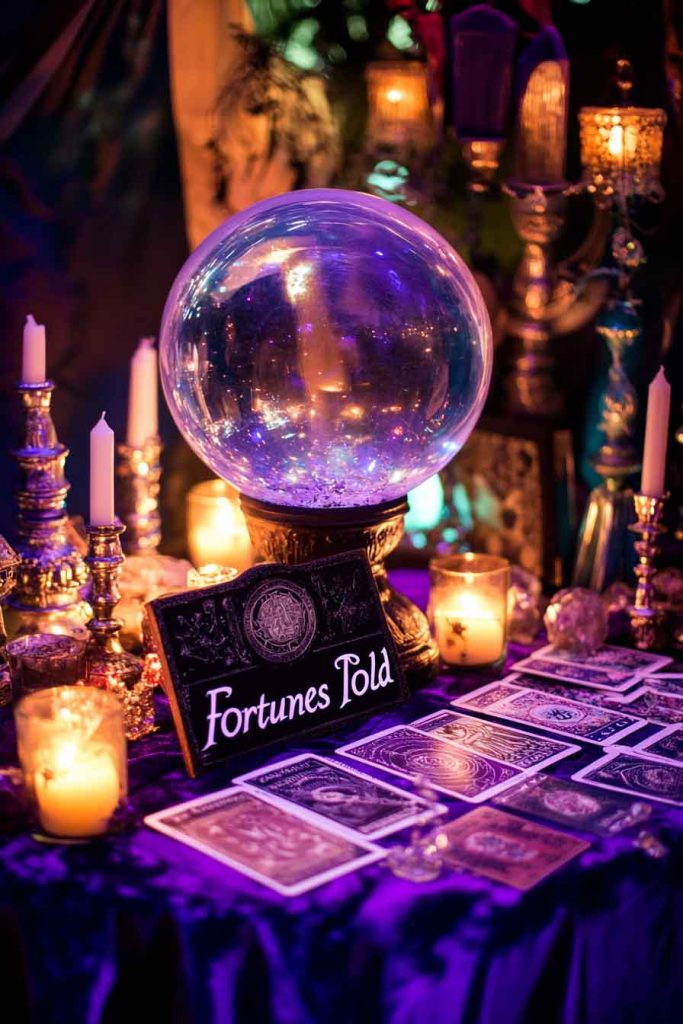 Mystical Fortune Teller Entry Table