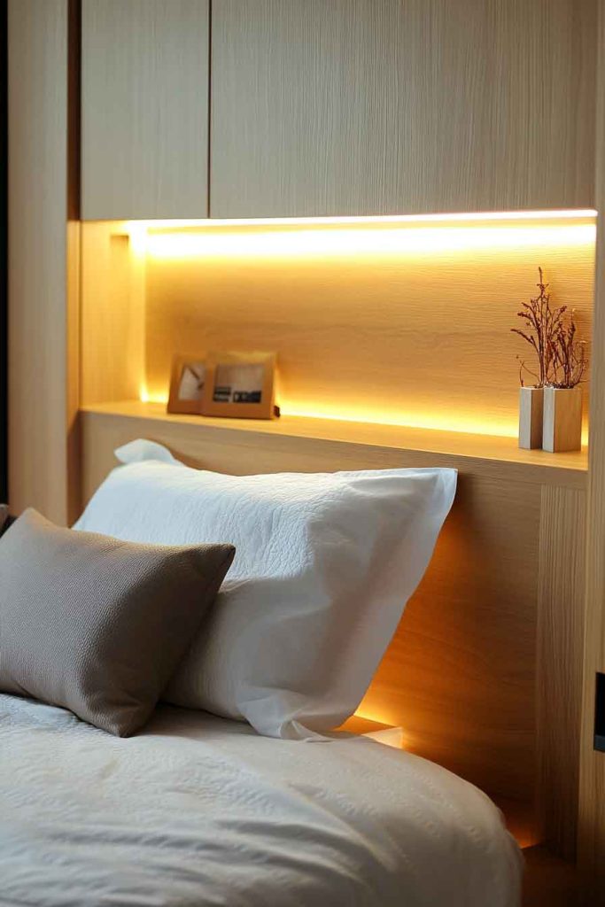 Headboard Integrated Lighting