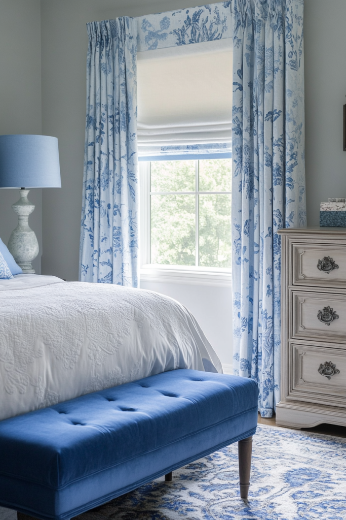 Blue Window Treatments