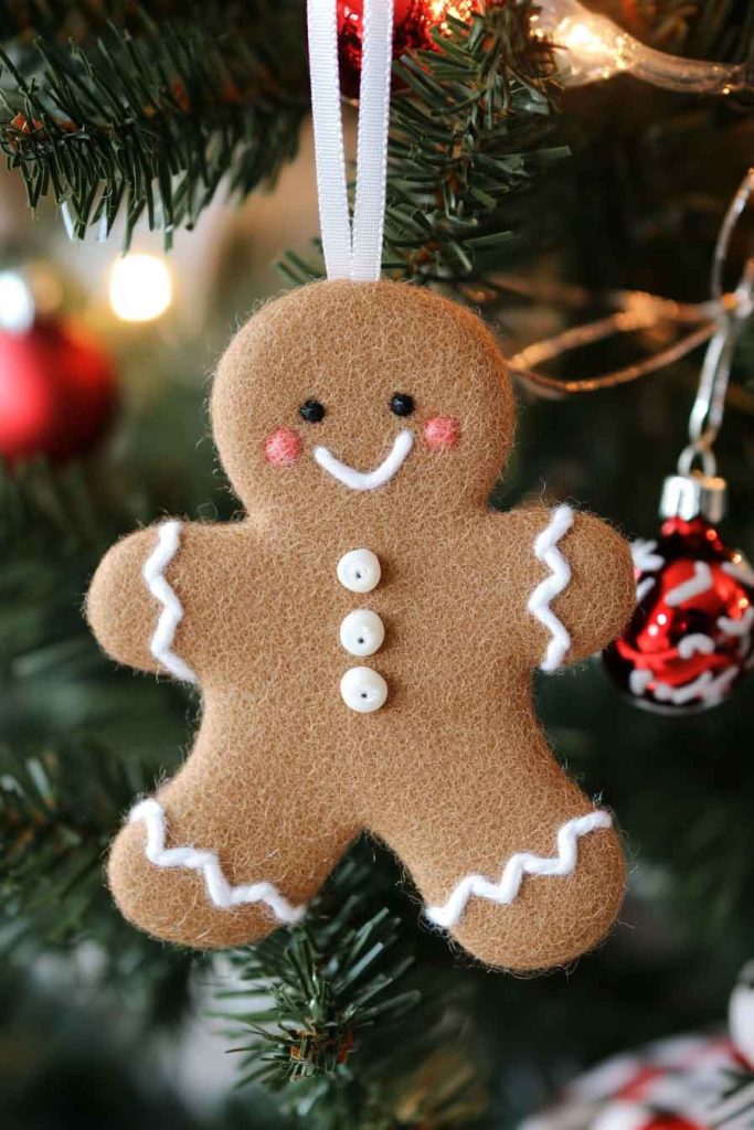 Felt Gingerbread Man Ornaments