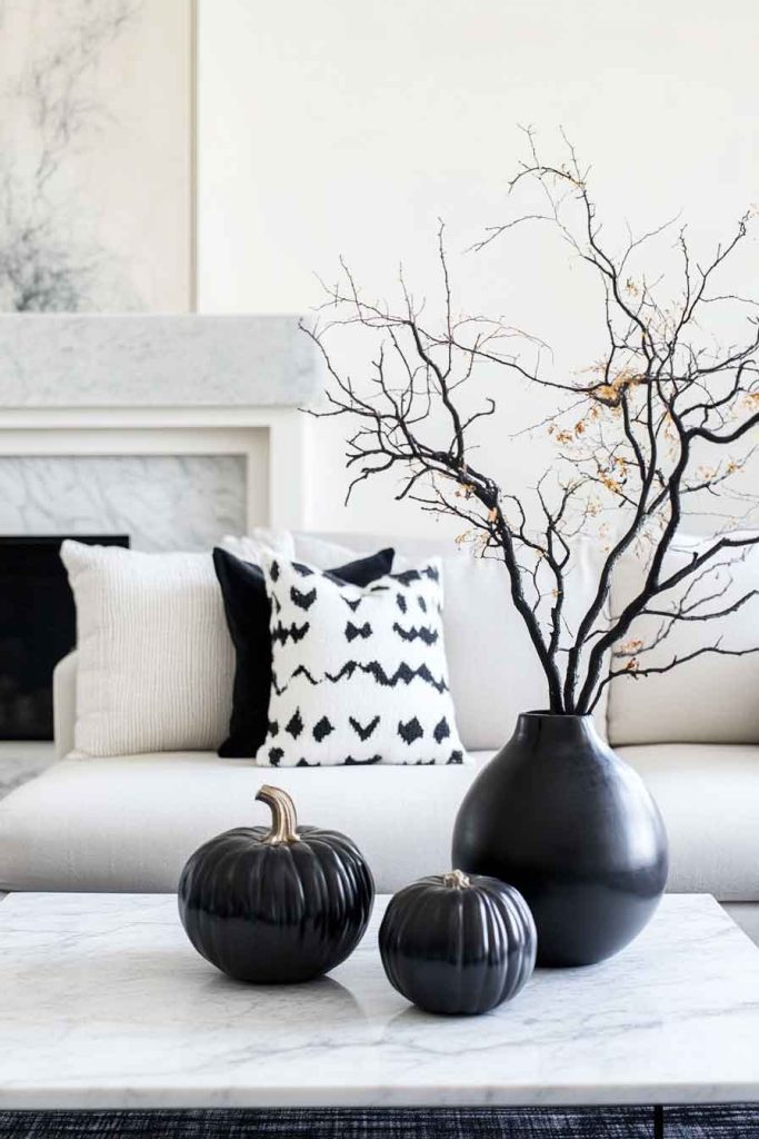 Minimalist Modern Halloween Living Room