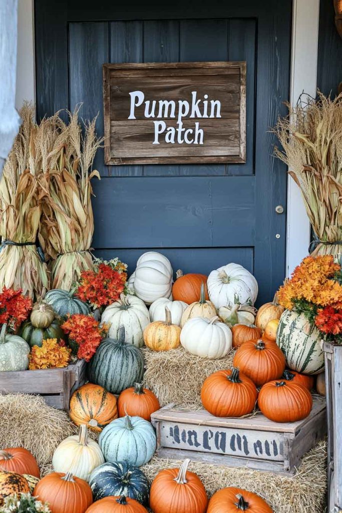 Classic Pumpkin Patch Porch