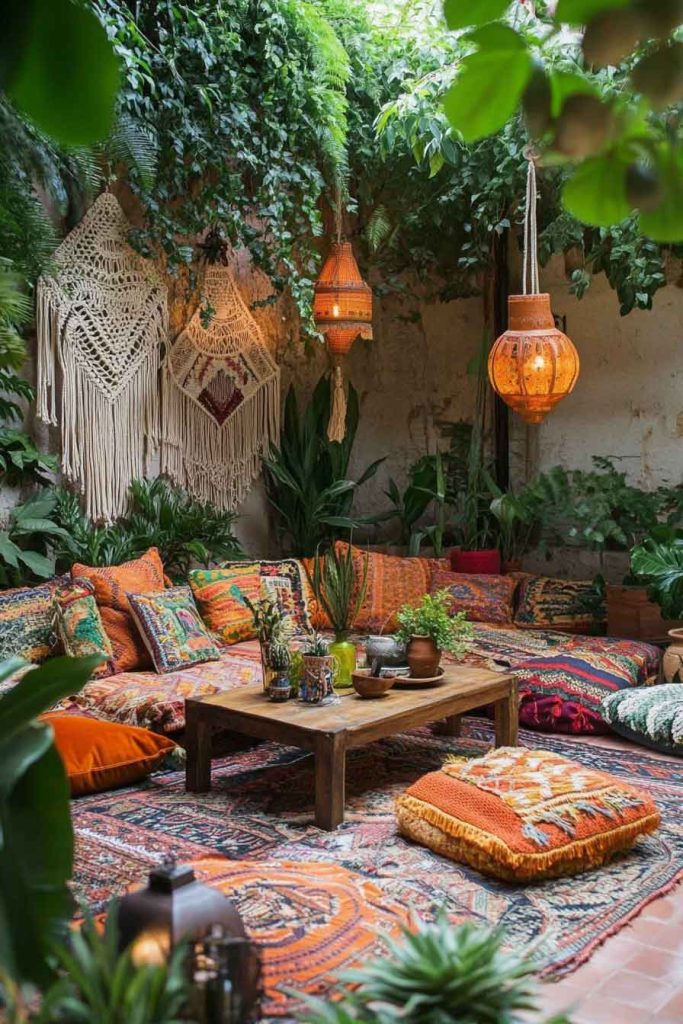 Cozy Corner with Floor Cushions