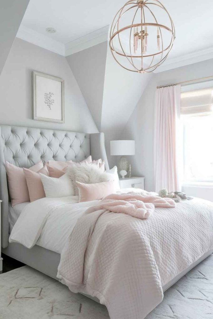 Blush Pink and Gray