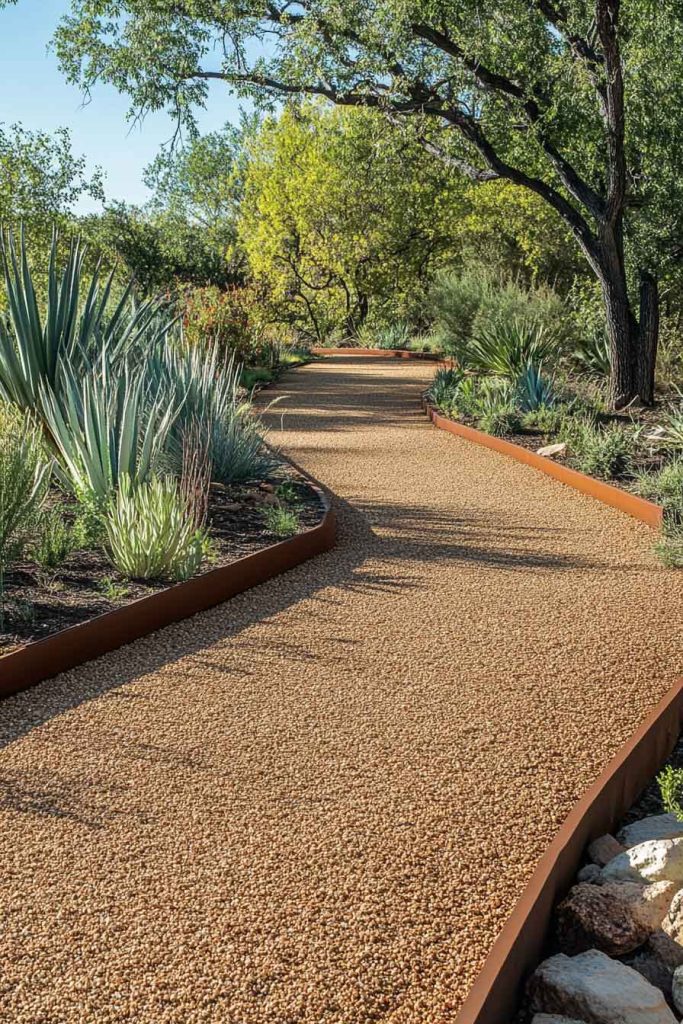 Decomposed Granite Path with Steel Edging