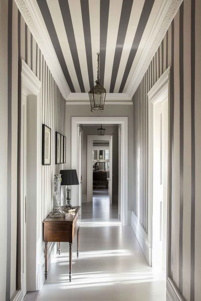 Use Vertical Stripes to Make Ceilings Feel Higher