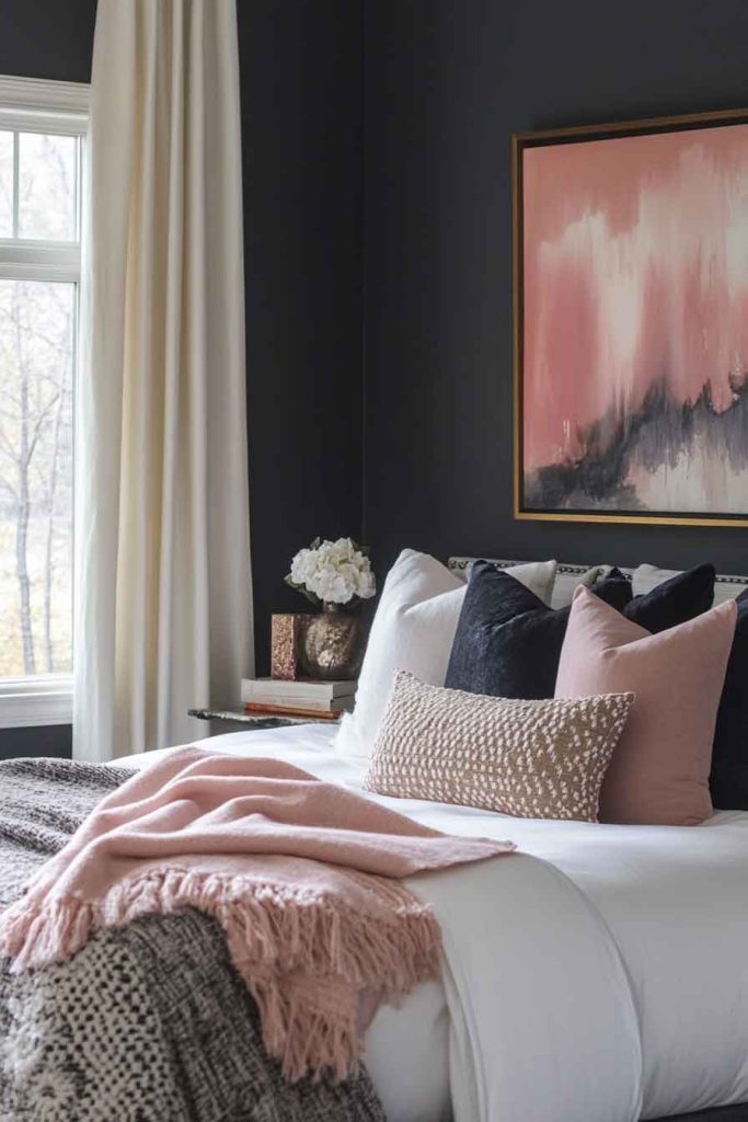 Charcoal and Blush