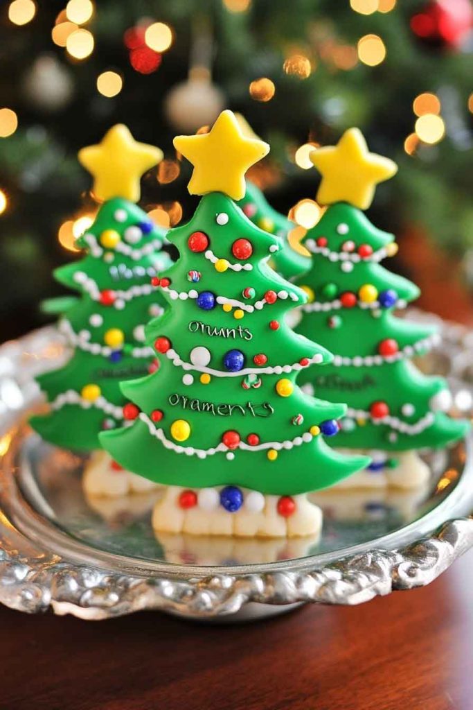 Christmas Tree Sugar Cookies