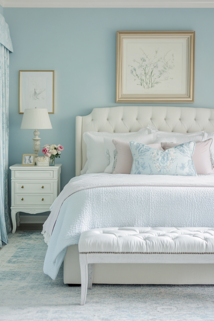 Soft Powder Blue Romance