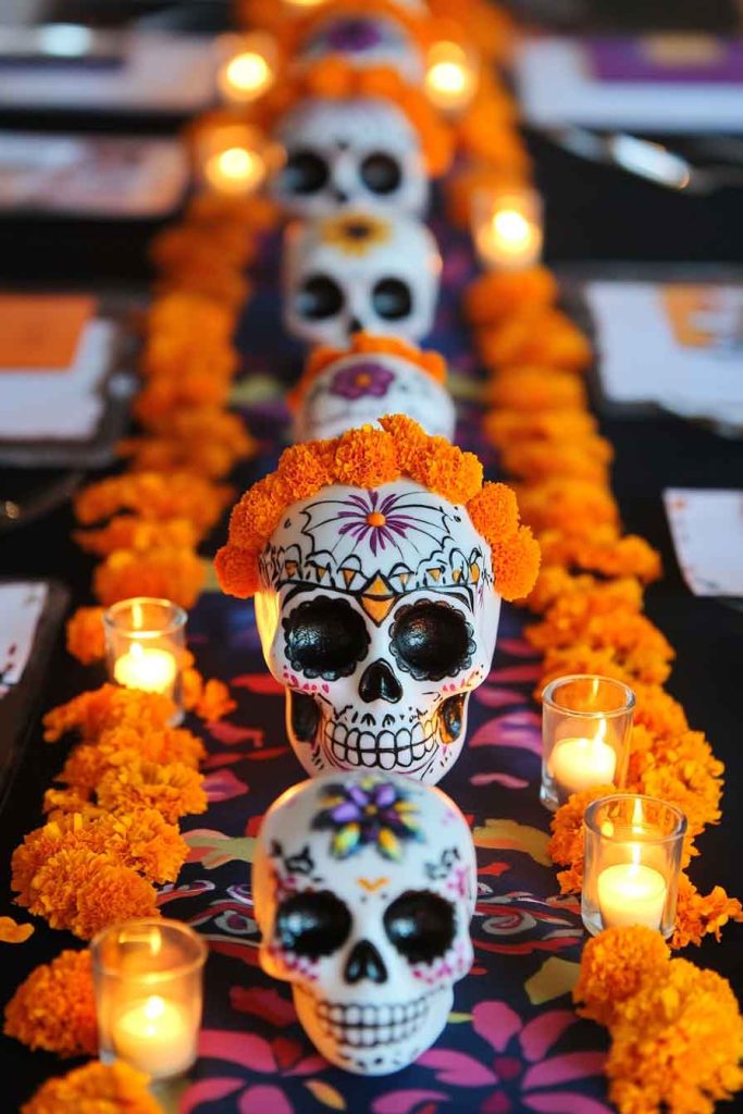 Day of the Dead Sugar Skull Display