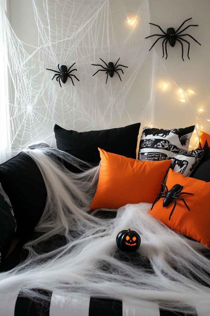 Compact Spider Web Corner for Small Spaces