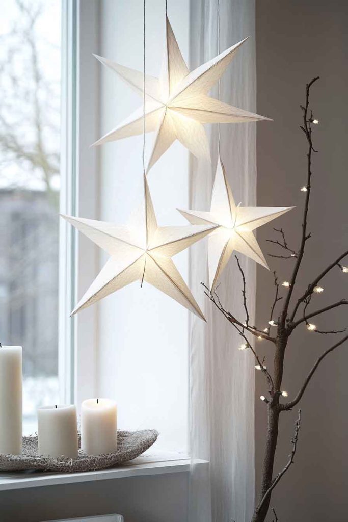 Scandinavian-Inspired Paper Star Lights