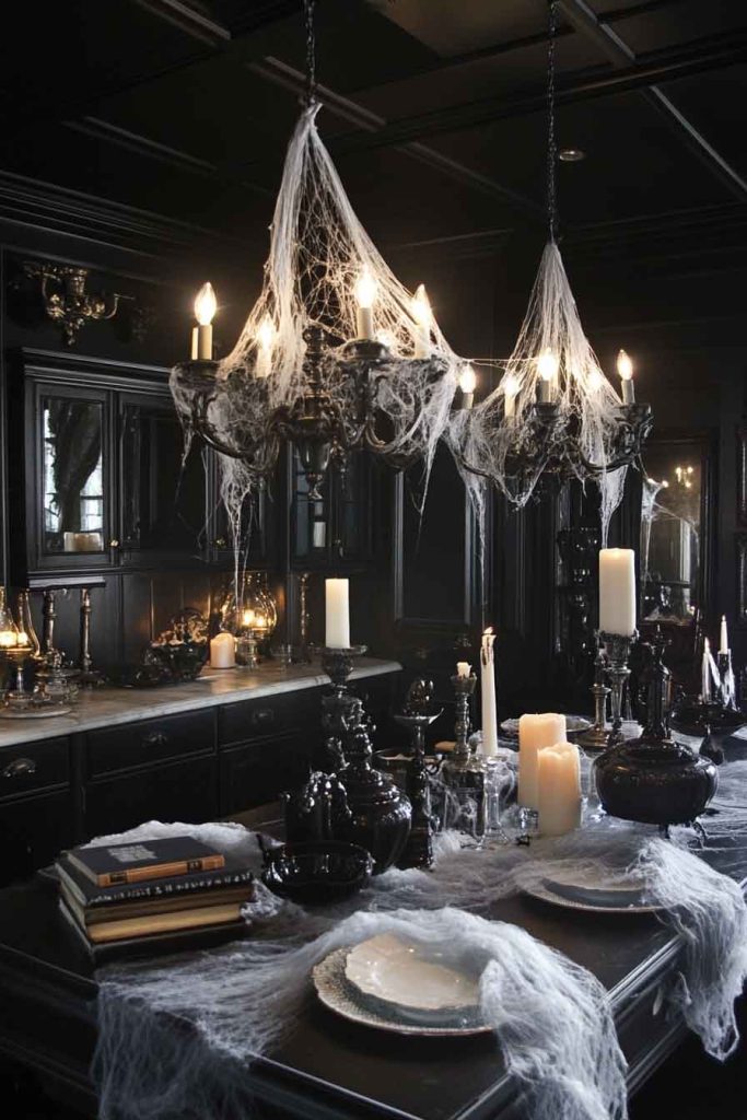 Haunted Mansion Kitchen with Spooky Elegance