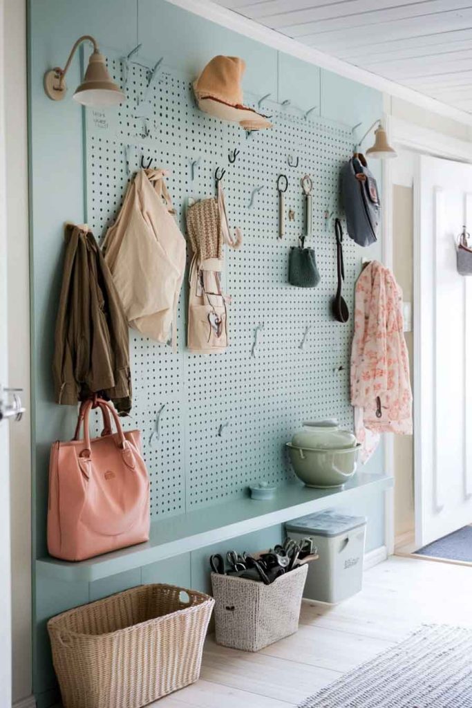 Try a Pegboard Wall
