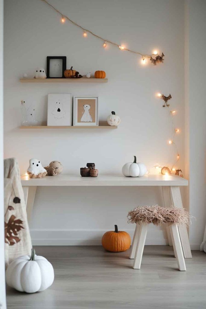 Scandinavian Style Minimal Halloween Space