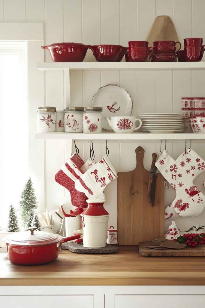 Kitchen Decorated with Vintage Baking Tools