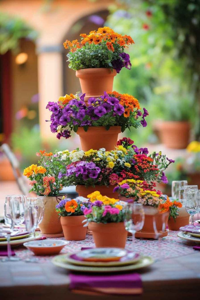 Terracotta Pot Pyramid
