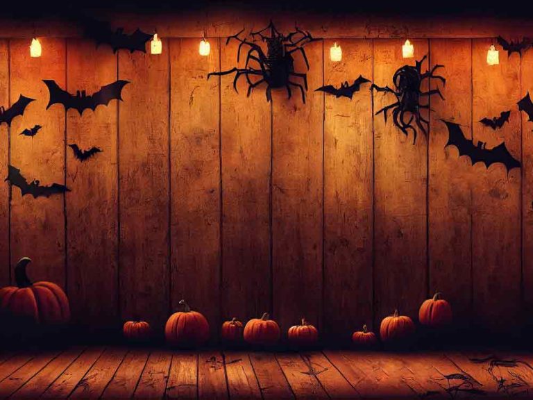 Front Entry Table Halloween Decorations Ideas