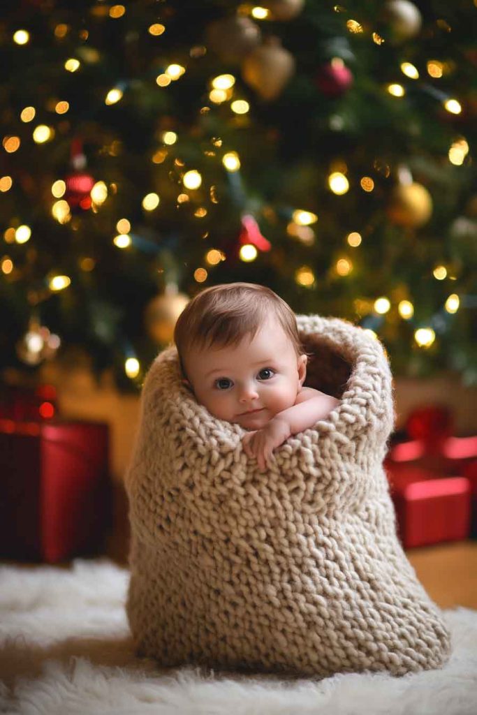 Cozy Christmas Stocking Photo