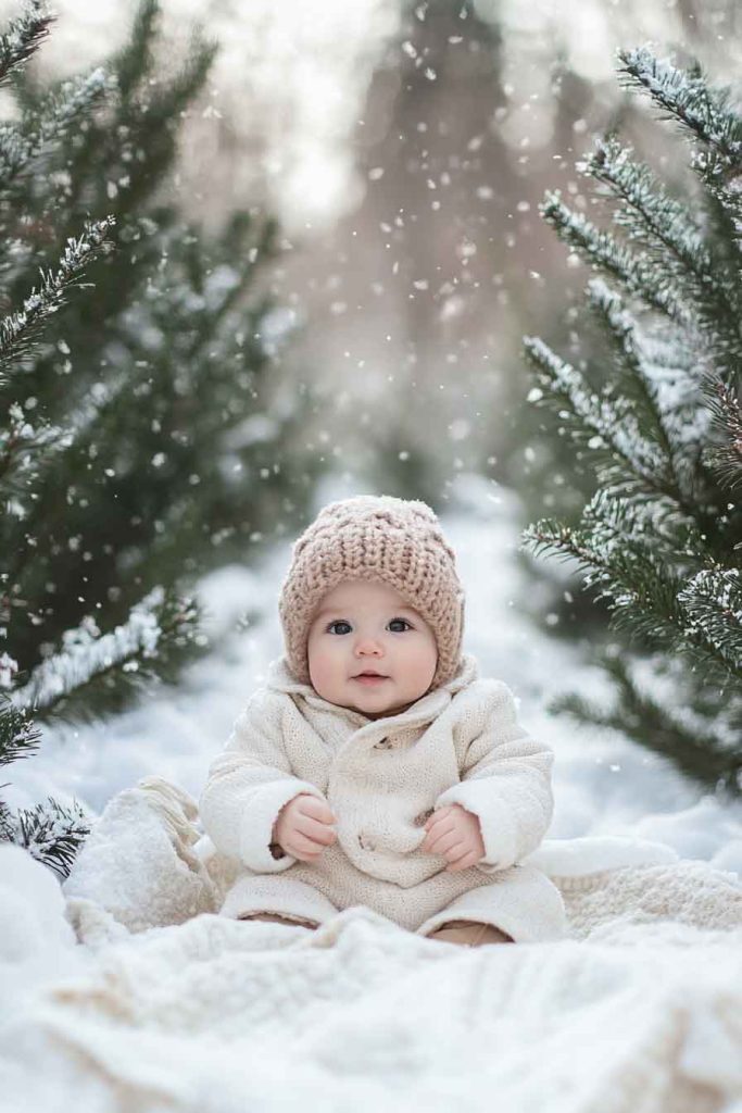 Outdoor Winter Wonderland Scene