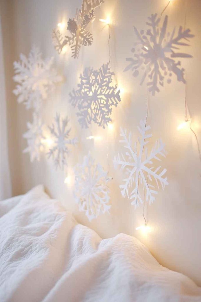 Snowy White Winter Wonderland Wall