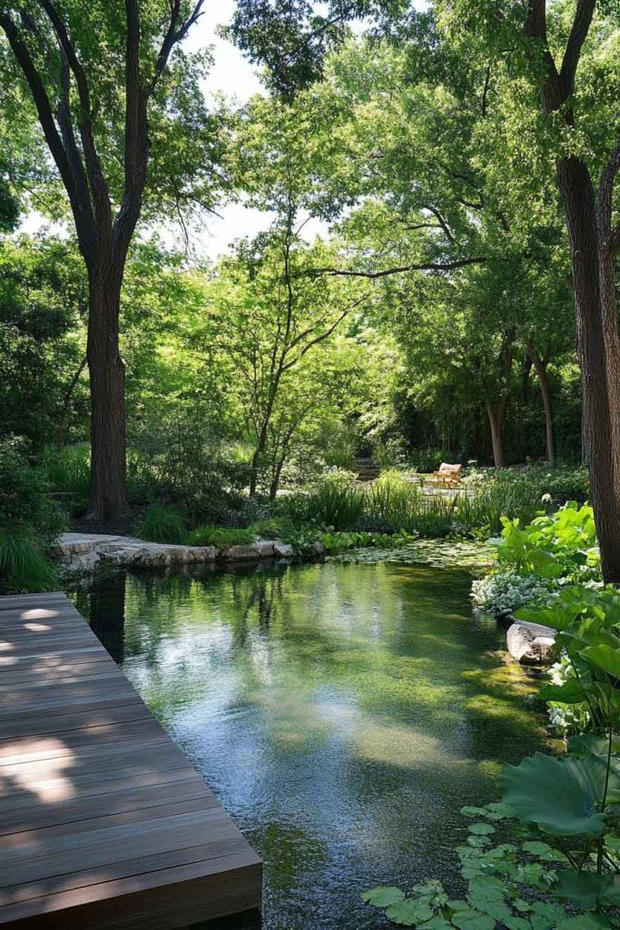 Secret Garden with Natural Swimming Pond