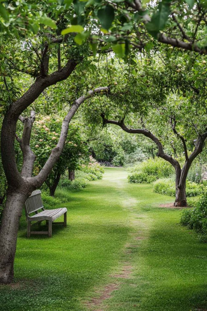 Secret Garden with Fruit Tree Orchard