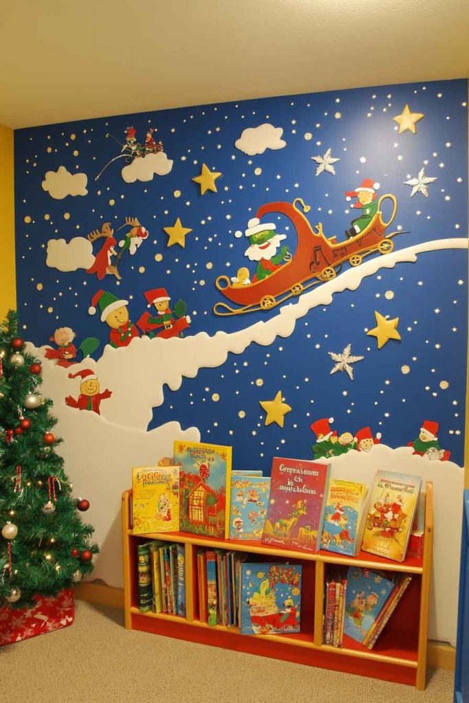 Children's Storybook Christmas Wall