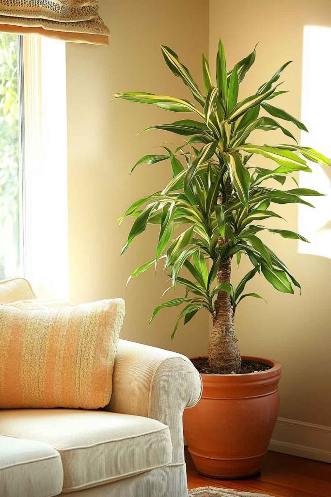 Dracaena in Corner Statement Pot
