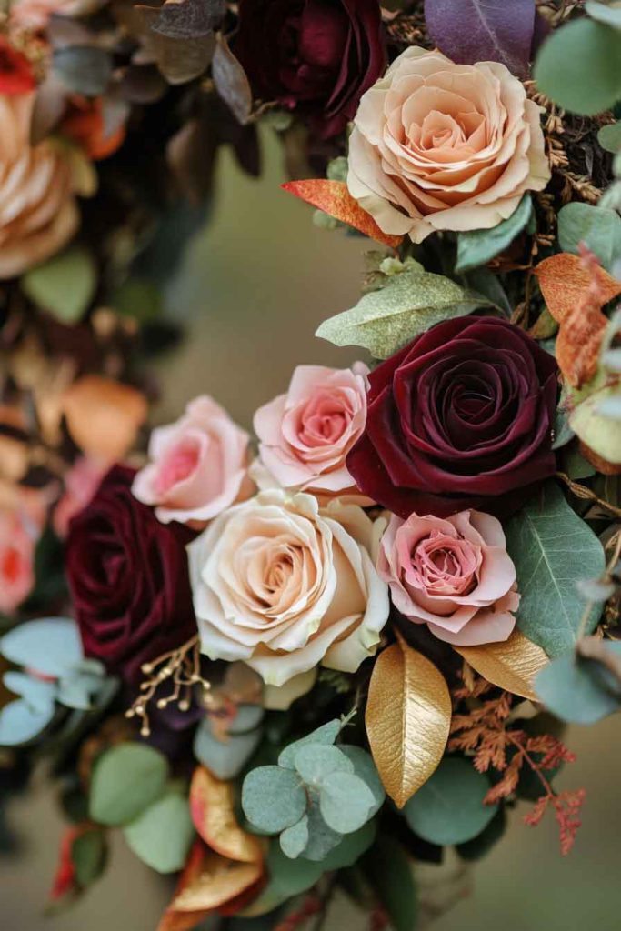 Sophisticated Preserved Rose Wreath