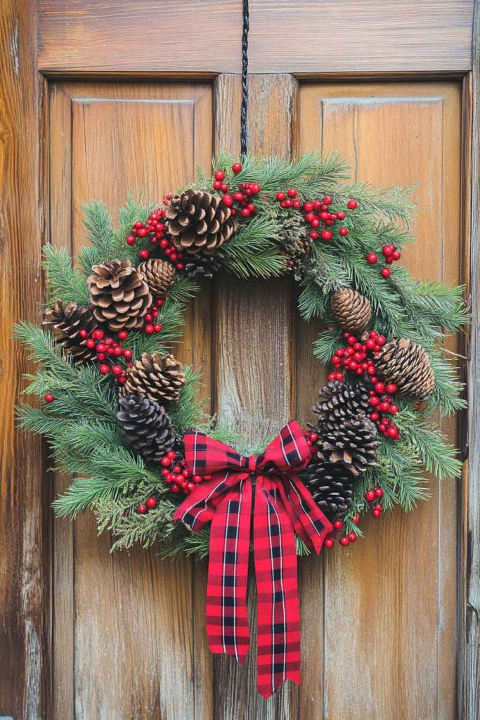 Abundant Pinecone and Berry Wreath