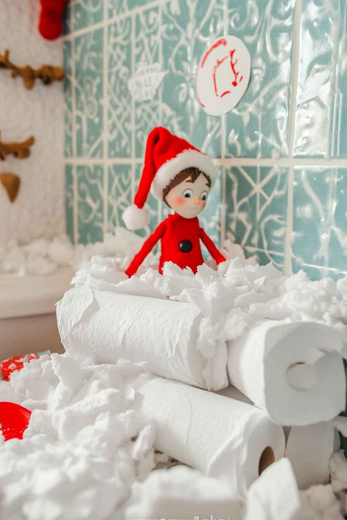 Toilet Paper Snowball Fight