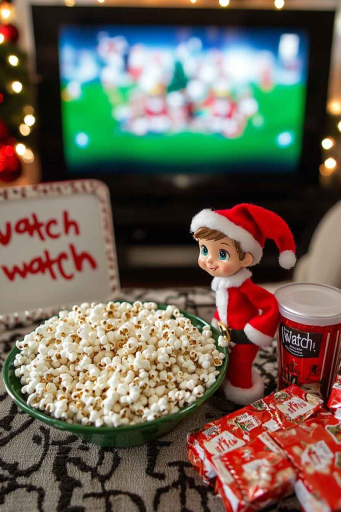Movie Night with Popcorn