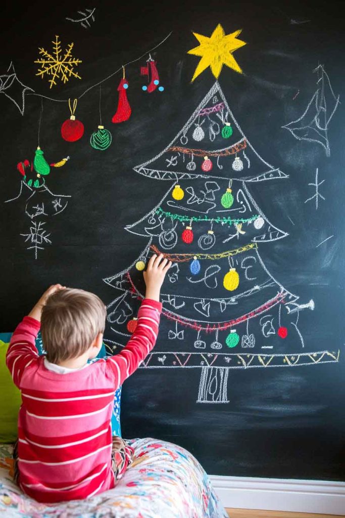 Chalkboard Wall Christmas Countdown