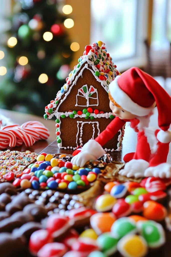 Decorating Gingerbread House
