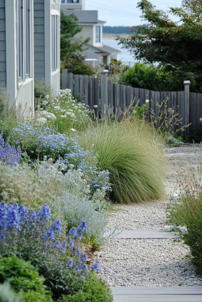 Coastal Front Garden with Beach Grasses
