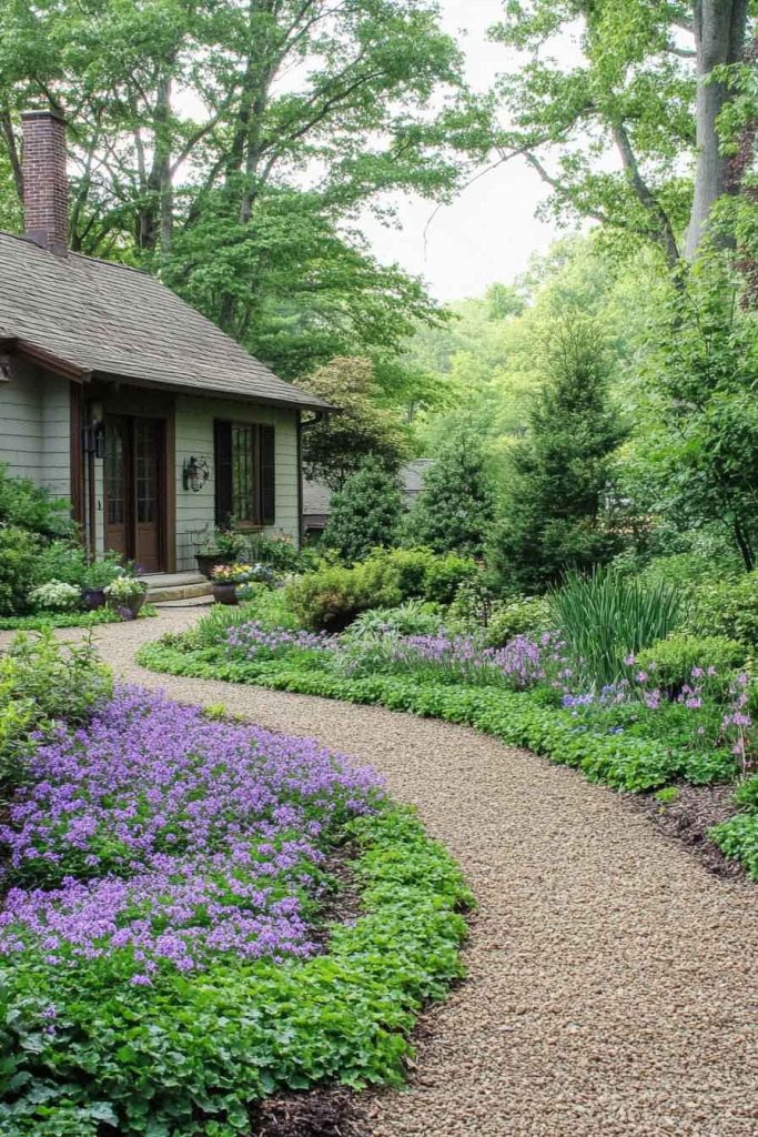 Low-Maintenance Front Yard with Ground Covers