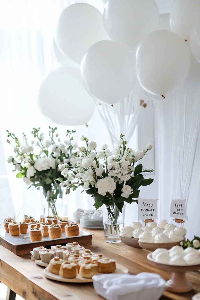 Scandinavian Minimalist Winter Baby Shower