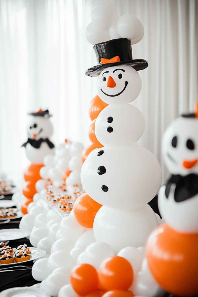 Snowman Baby Shower with Playful Touches